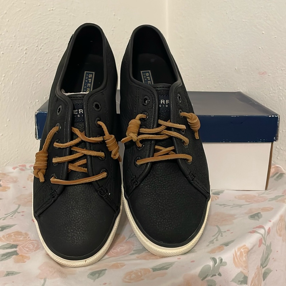 Sperry Top Sider Seacoast Nubuck Black/Tan STS95549